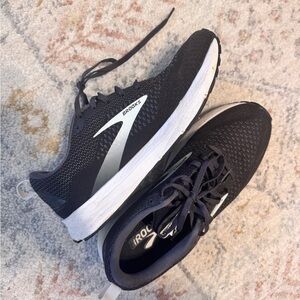 Brooks Black and White Athletic Shoes